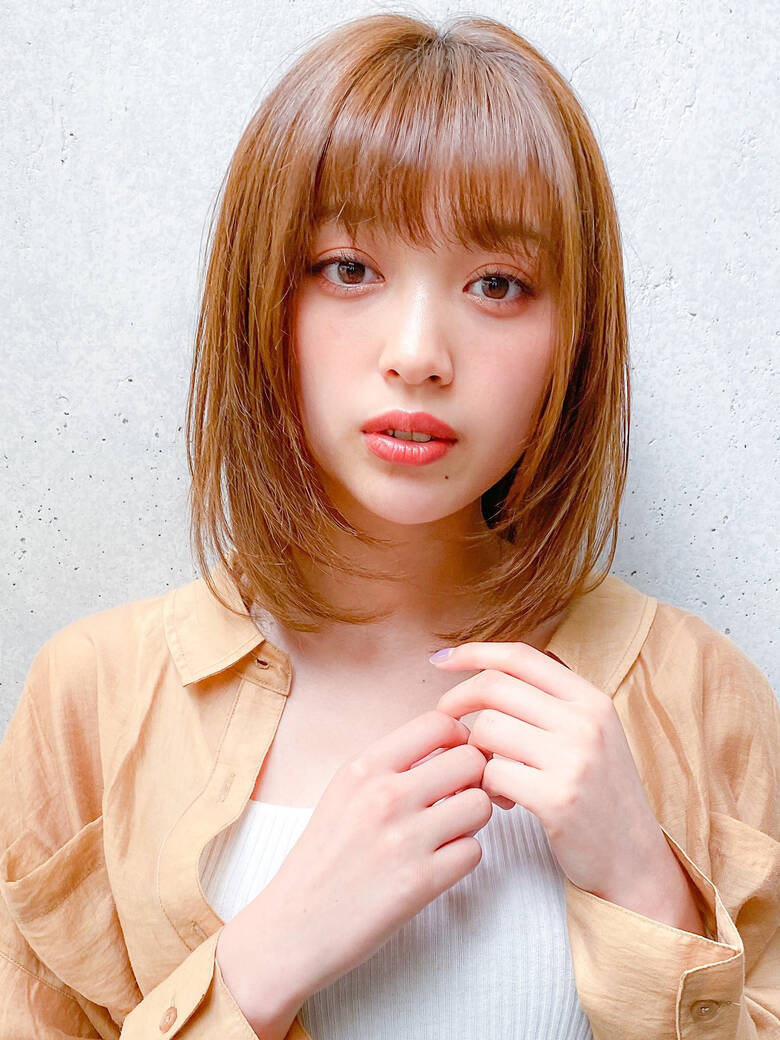 デジタルパーマ 愛され セミロング 内巻き Dyplus表参道 原田 実茄 Hair