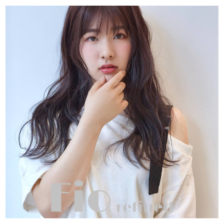 レイヤーロングヘア ロング ロングヘア アッシュバイオレット Fiorefined 山﨑由起子 Hair