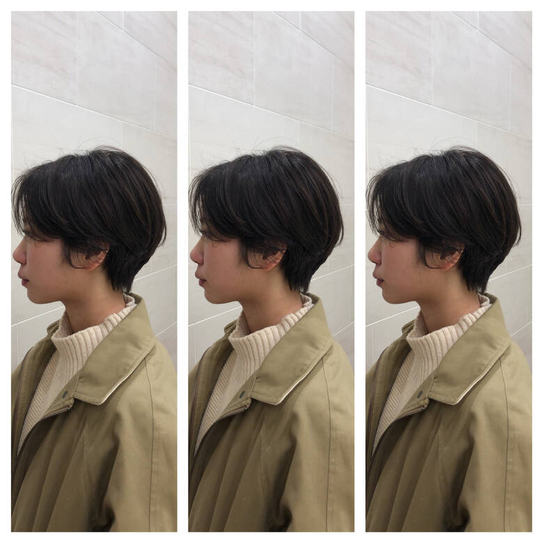 ショートヘア ナチュラル パーマ ハンサムショート Ginza Peek A Boo 中央通り店 池上 一星 Hair
