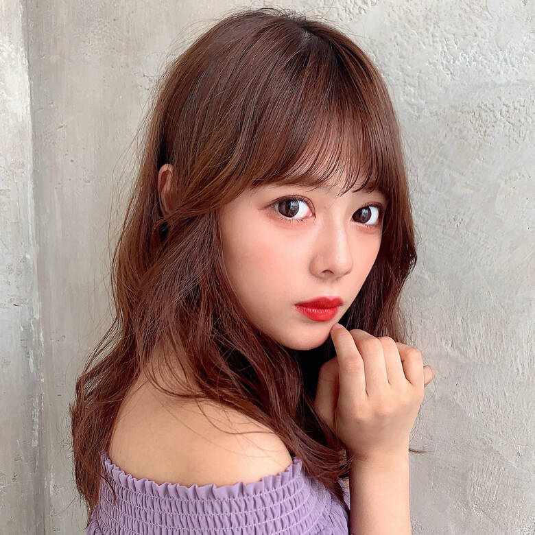 セミロング ふんわり フェザーバング Afloat Ruvua 大沢 かおり Hair