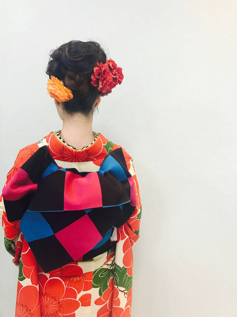 成人式 ヘアアレンジ 着物 モード Affect Affect Misuzu Hair