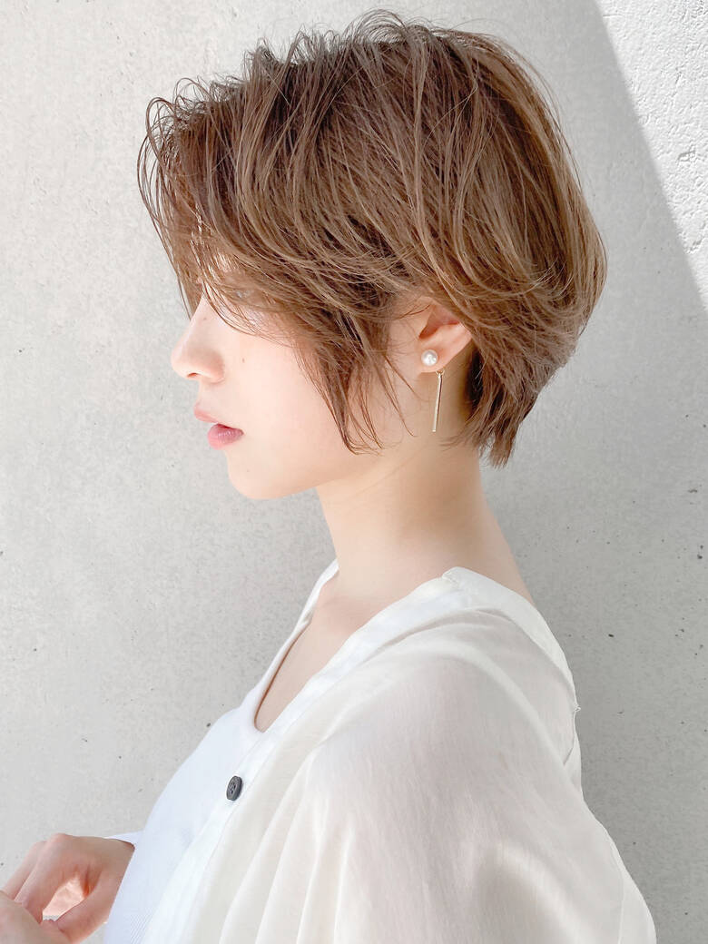 ショートボブ オフィス 小顔 ベース型 Agnos 青山 アグノス 佐藤 侑哉 6139 Hair