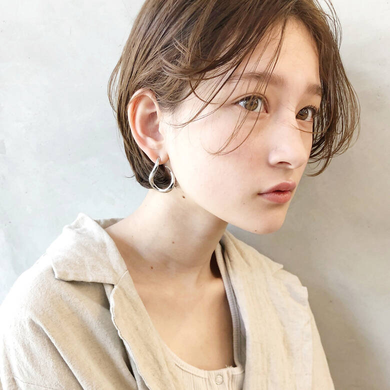ショートヘア 大人かわいい デート ショート Brisa 磯部巧 6442 Hair