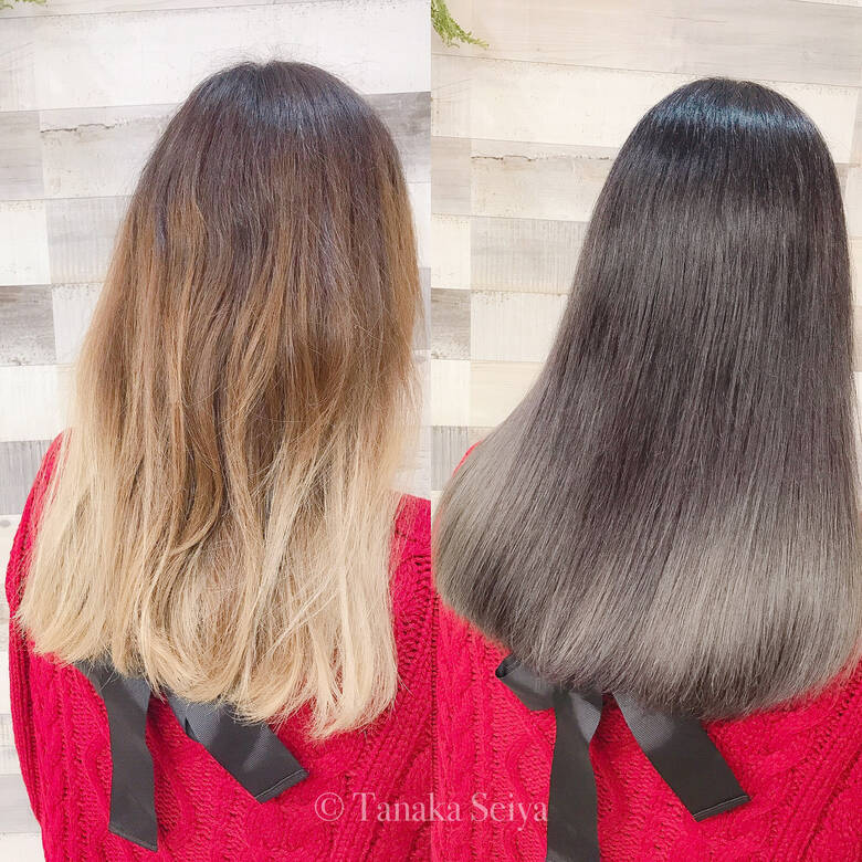 艶髪 モード グレージュ イルミナカラー Elle Byelpida Arche錦糸町南口店 田中 聖也 Hair