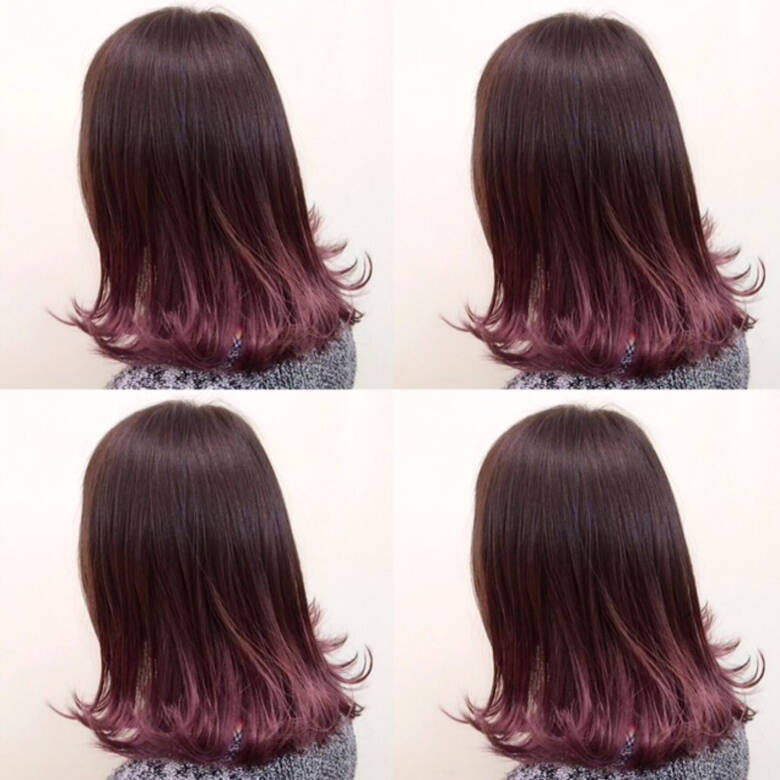 ダブルカラー グラデーションカラー ストリート 外ハネ Les Garcons 藤野美咲 4532 Hair