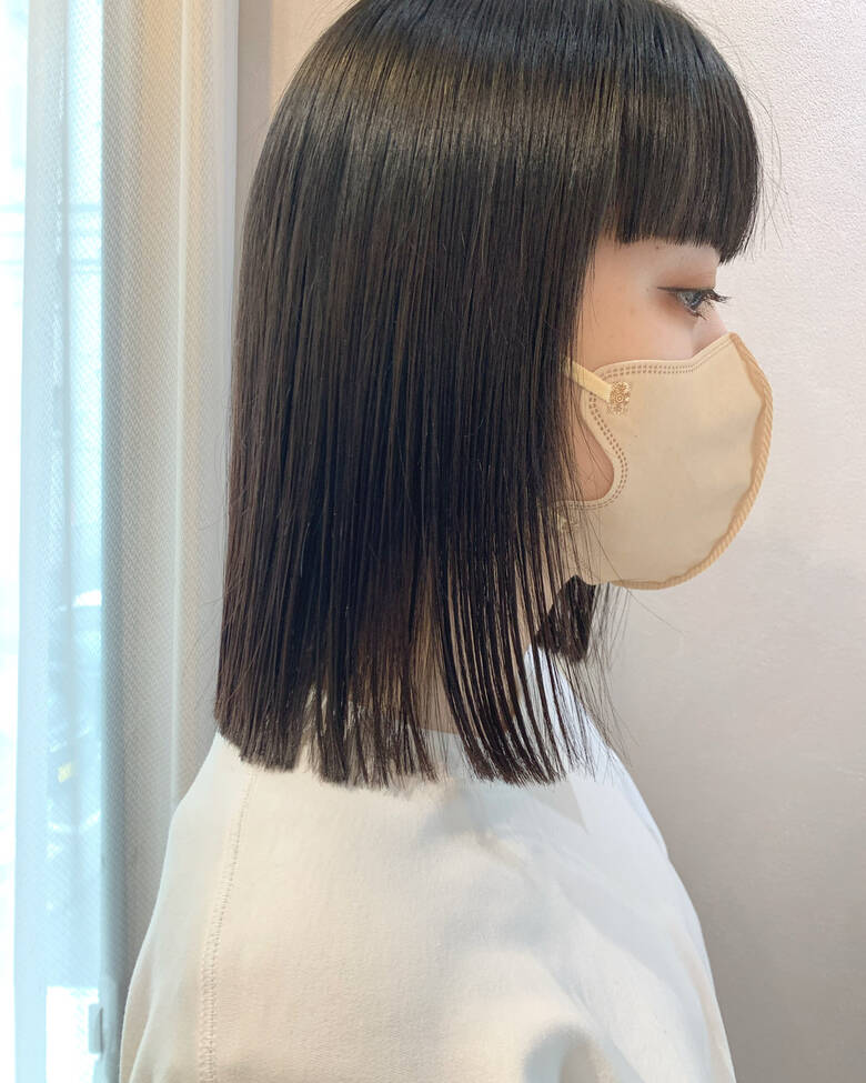 ミディアム 切りっぱなし 代 卵型 Hub Hair 角井 美久 6252 Hair