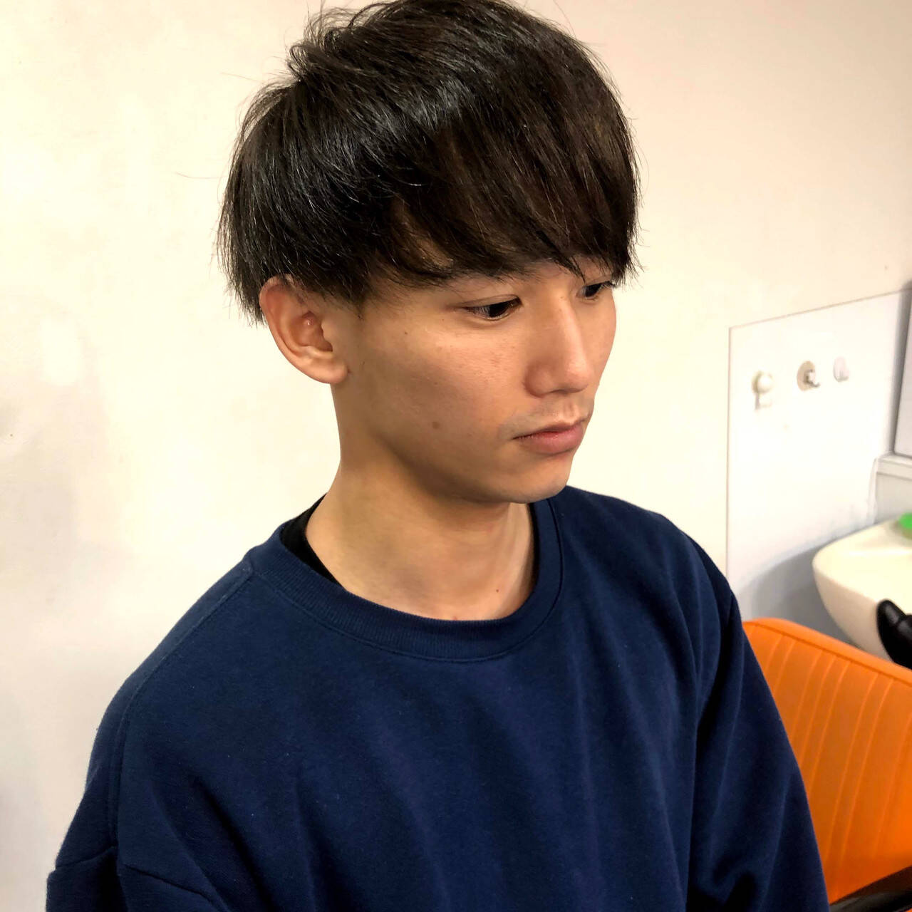 ナチュラル ツーブロック メンズカット メンズ Ichi From Plus Un 佐藤 翔一 Hair