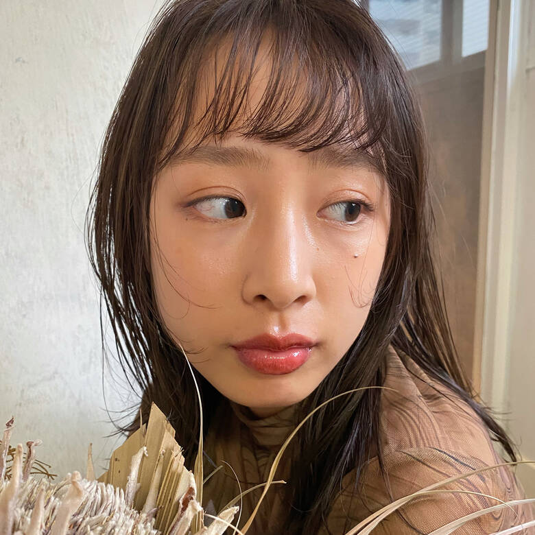 大人かわいい ミディアム デート 切りっぱなしボブ Pentas 宮﨑あかね Hair