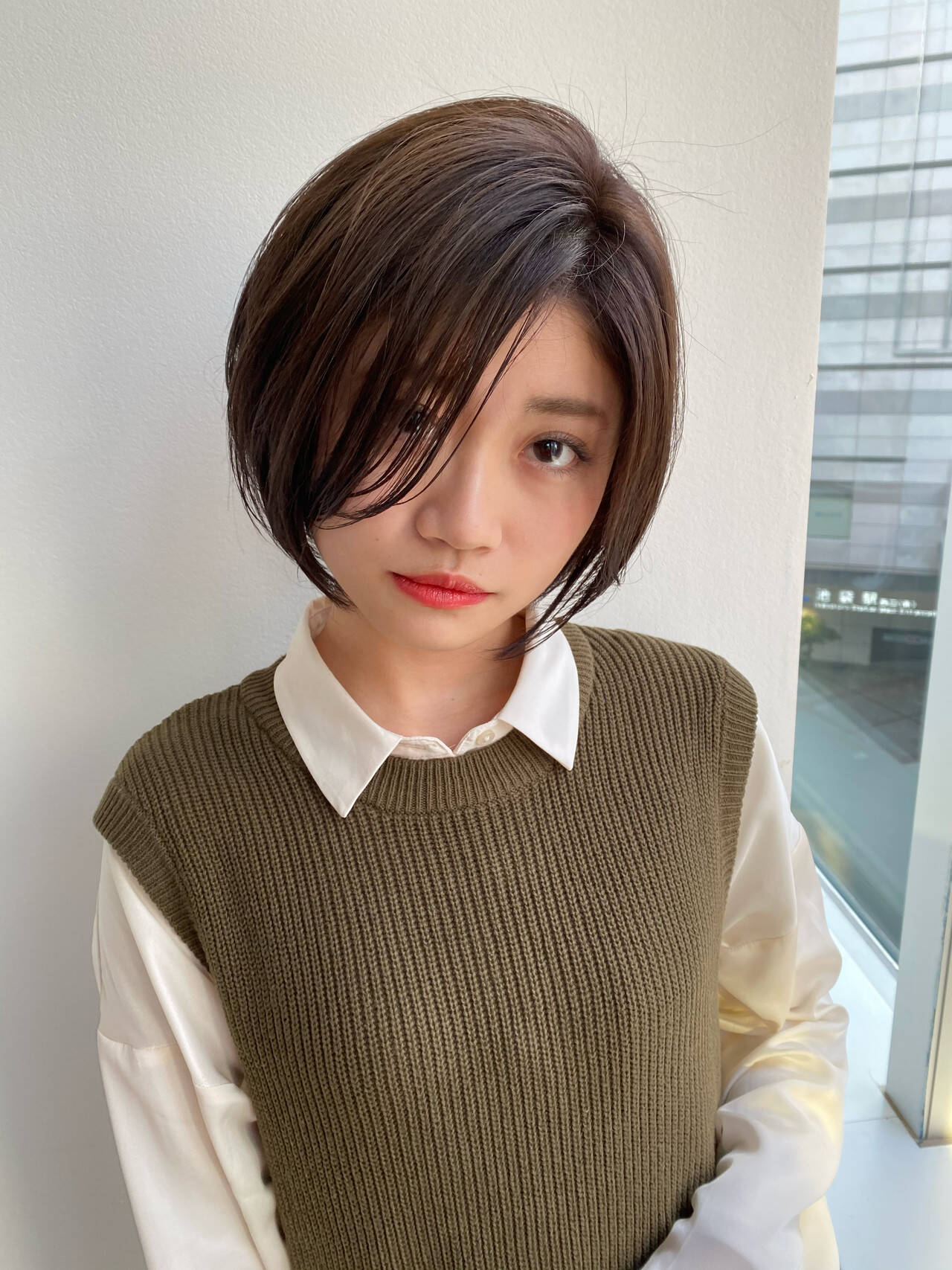 髪型 ボブ 内巻き