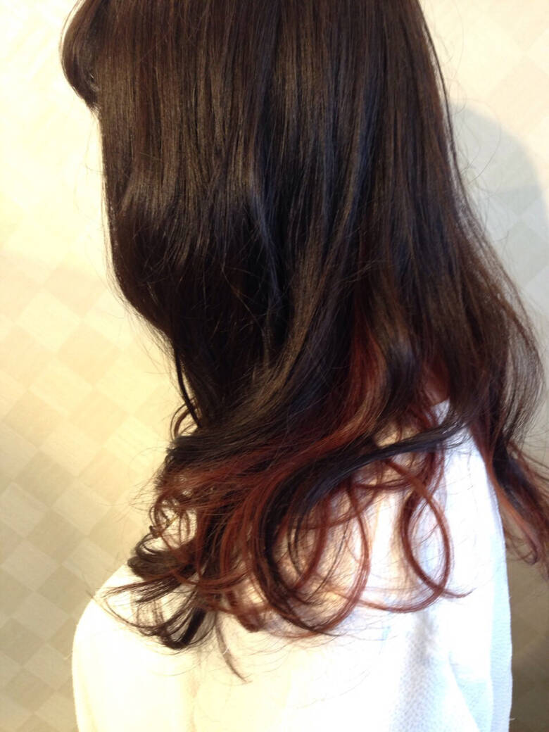ツートン セミロング インナーカラー モード Animi Hair Make アニミー ヘアー メイク タバタマサト Hair ツートン セミロング インナーカラー モード Animi Hair Make アニミー ヘアー メイク タバタマサト Hair