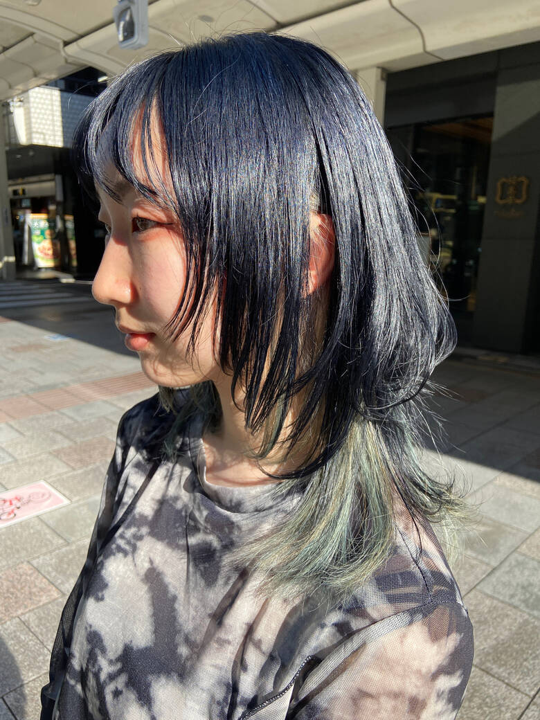 ブリーチカラー モード ブリーチ マッシュウルフ Snob 元橋啓太 Hair