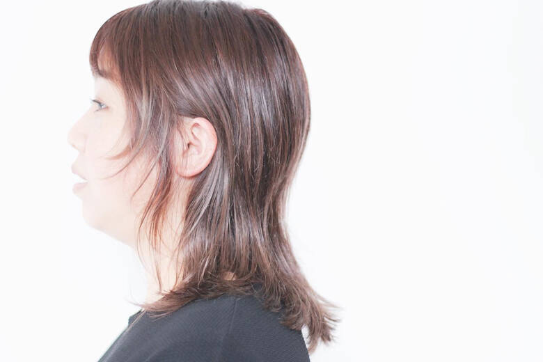 セミロング ミルクティーアッシュ 大人女子 ミルクティー Creap 山口 誠 6624 Hair