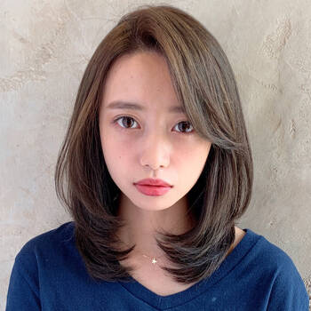 21年最新 面長 ミディアムの小顔見せスタイルカタログ７選 Hair