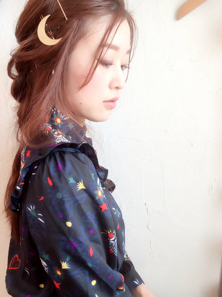 ヘアアレンジ ストリート 編み込み くるりんぱ Noelle インスタ Michiko K 川内道子 Instagram Michiko K Hair