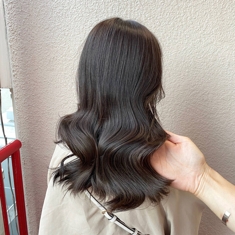 韓国ヘア ヨシンモリ エレガント アッシュグレー W ワット 新宿店 吉成一弥 Hair