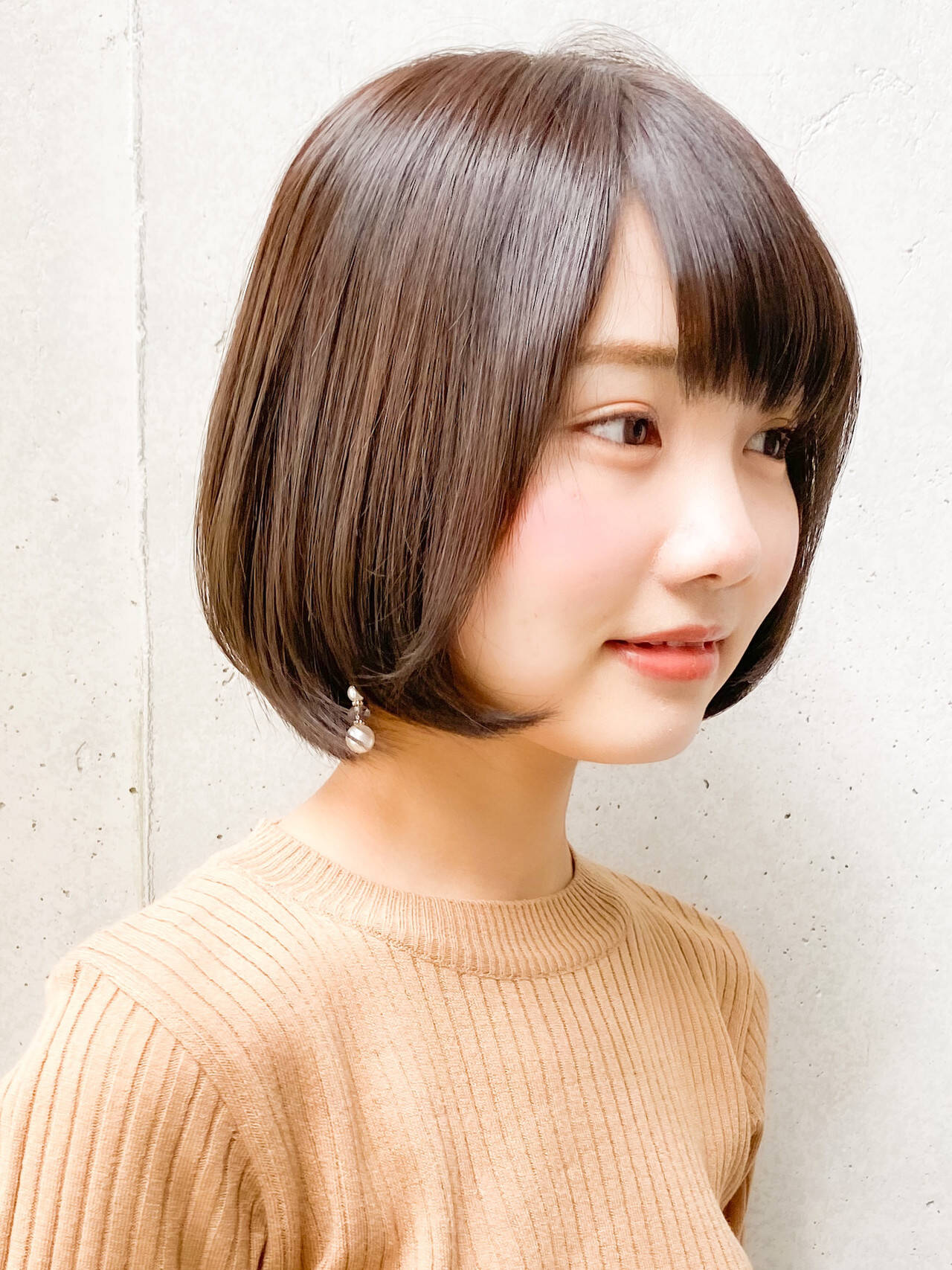 髪型 ボブ 内巻き