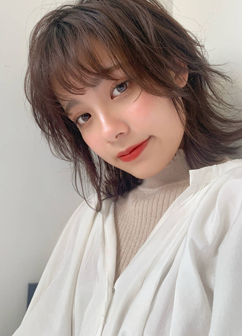 ウルフカット ナチュラル 無造作ヘア ミディアム The Ect 木下 茉里奈 Hair ウルフカット ナチュラル 無造作ヘア ミディアム The Ect 木下 茉里奈 Hair
