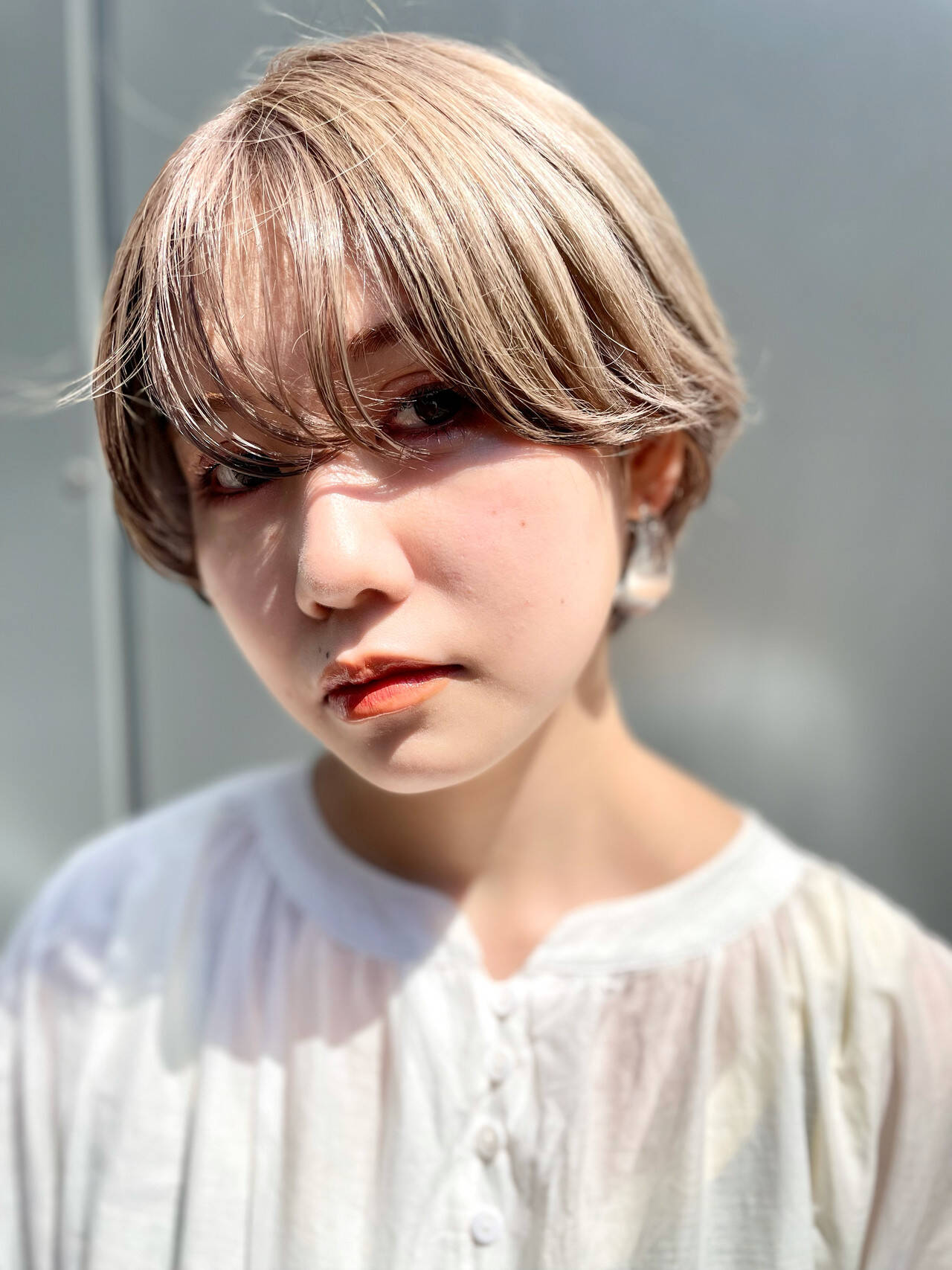 ダブルカラー ナチュラル ショート ベリーショート Nude ツヤマトモハル Hair