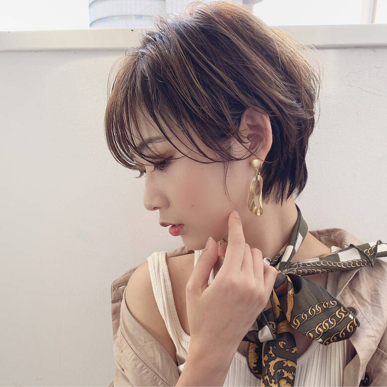 シースルーバング ショートボブ ミニボブ マッシュショート The Ect ショート職人 知花翔 Hair