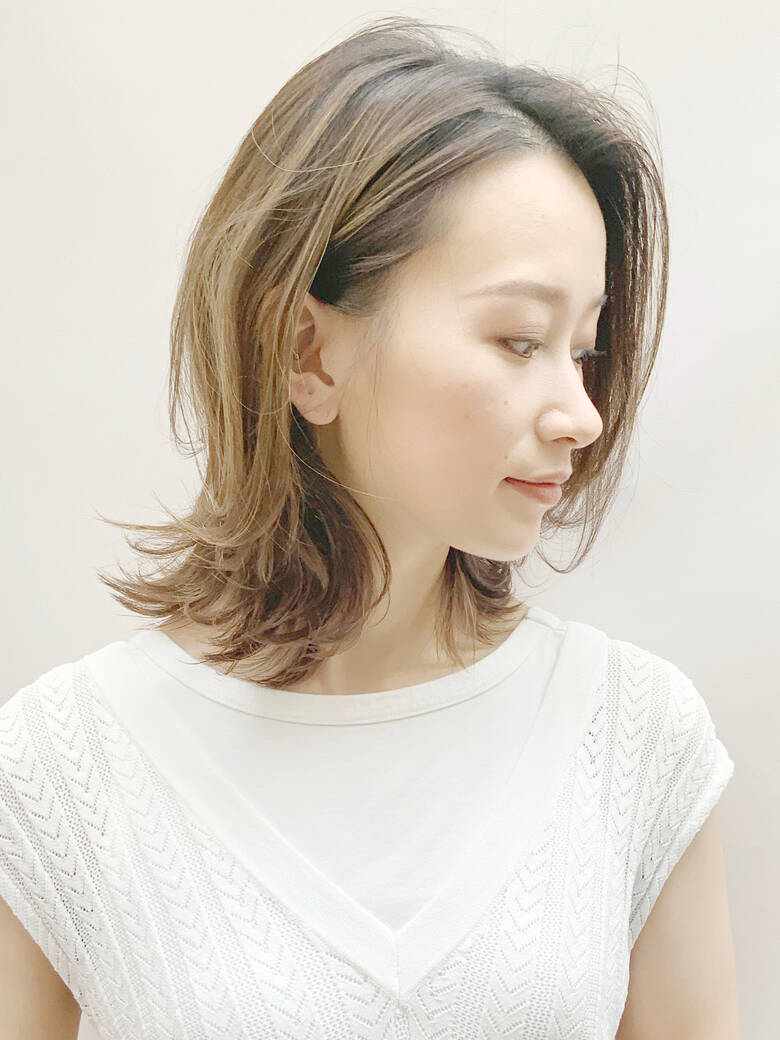ウルフカット エレガント 外ハネ 外ハネボブ Peek A Boo 銀座並木通り 銀座peek A Boo 副店長 諏訪 友哉 5940 Hair