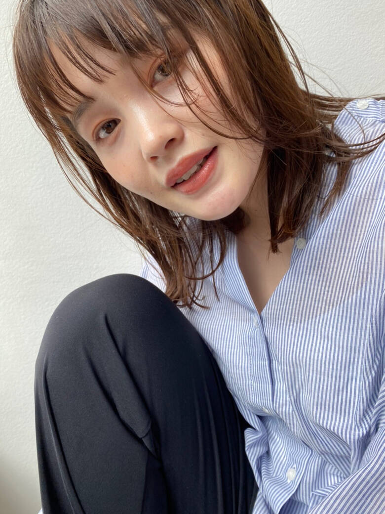 ミディアム ナチュラル お手入れ簡単 簡単スタイリング K Two Esola Ikebukuro Top Stylist 小顔 似合せ 松澤 希 Hair