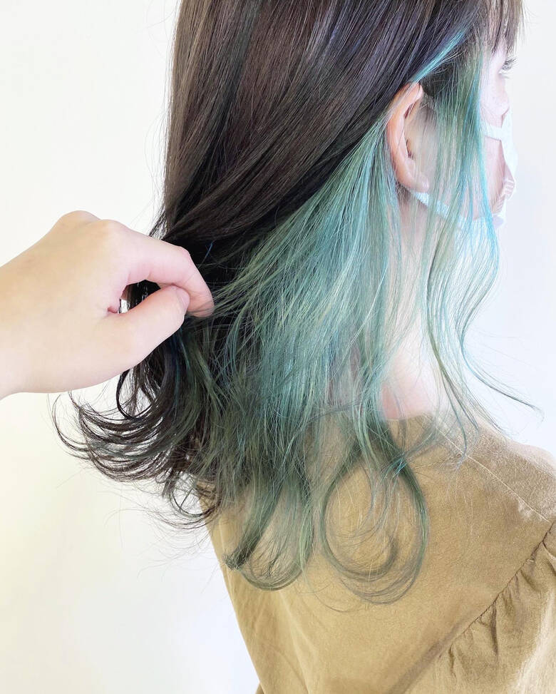 セミロング 透明感カラー ナチュラル インナーカラー Samurai 伊藤春香 Hair