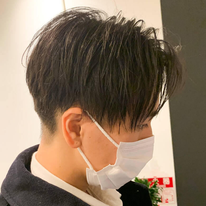 センターパート メンズカット モード メンズショート Men S Hair Percut 大阪堀江店 太 テイ 宏幸 Hair