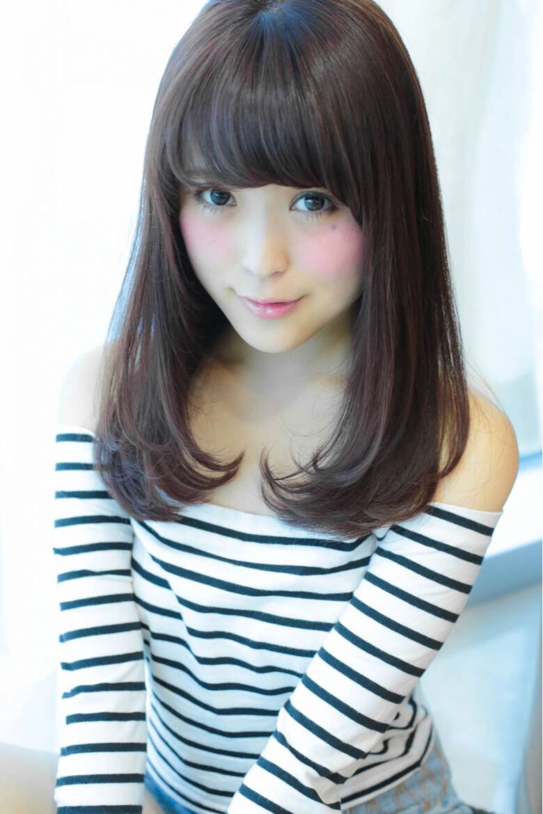 ナチュラル 大人かわいい セミロング 秋 Natura 栄 酒井皓平 Hair