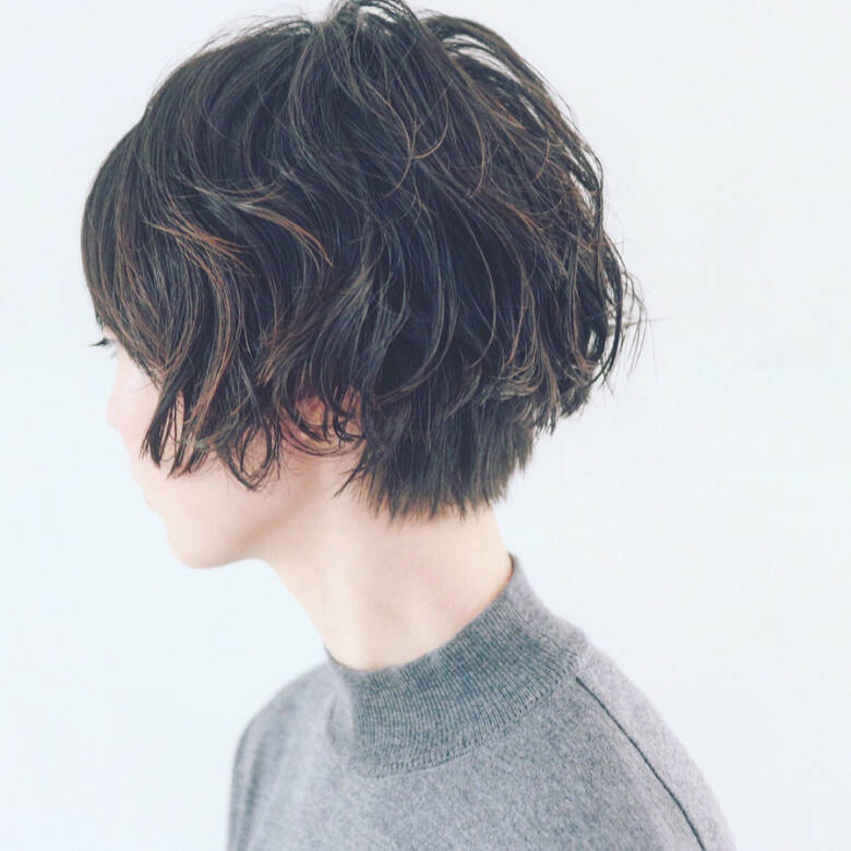 ショートボブ ショート パーマ ナチュラル Freelance Miyoshi Hair