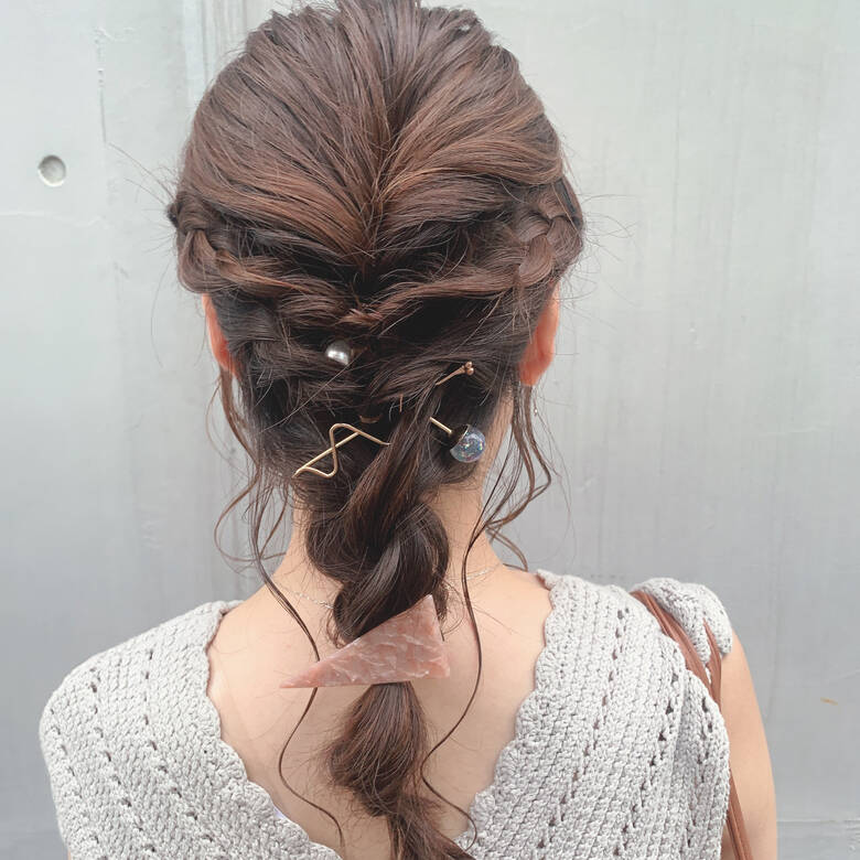 フェミニン ロング かわいい 簡単ヘアアレンジ Salowin 川原梨央 Hair