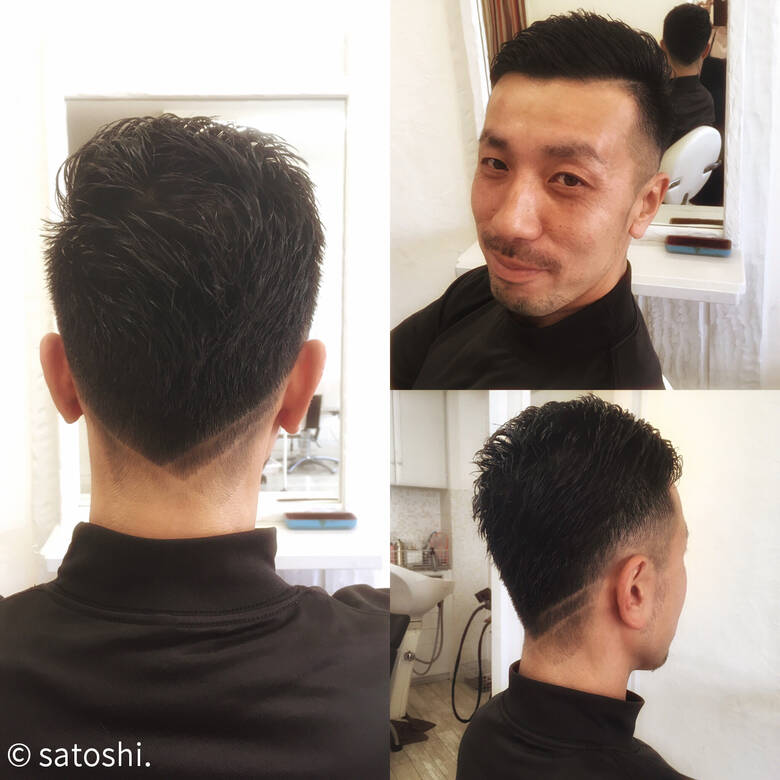 ベリーショート 黒髪 メンズ ショート Flower Sun Rain 伊藤 悟史 Hair