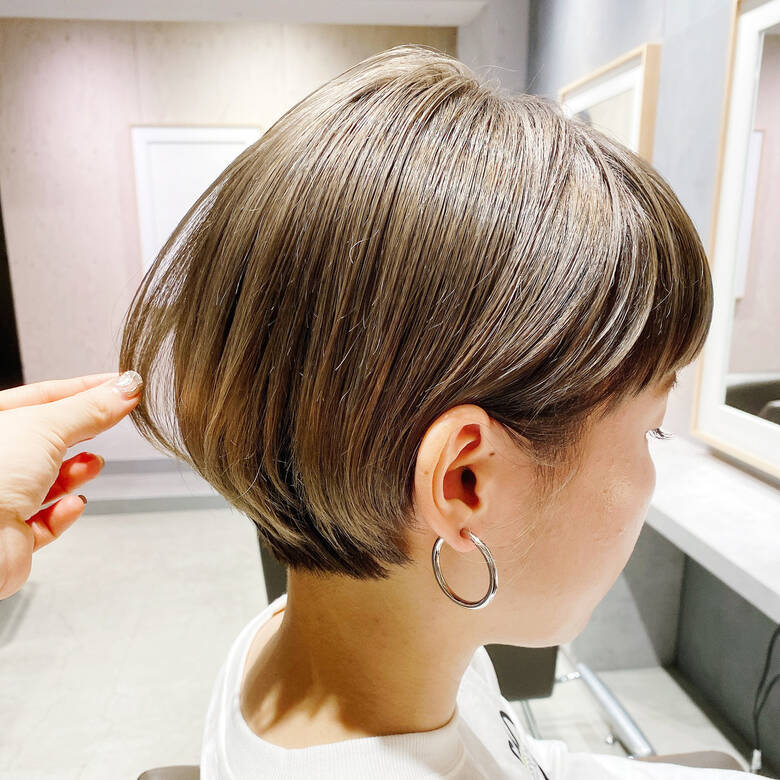 大人かわいい ミニボブ ナチュラル 小顔ショート L Me Mine 上村奈央 似合わせお任せください Hair