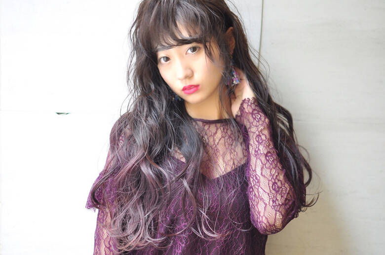 ロング パープル 透明感 グラデーションカラー Fleur フルール By Safari カラーリストkanae Hair