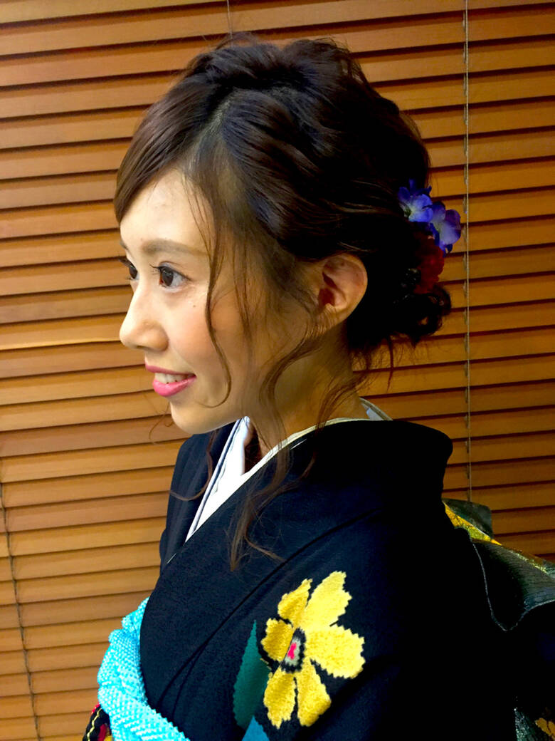 和装 セミロング 着物 成人式 まりん Hair
