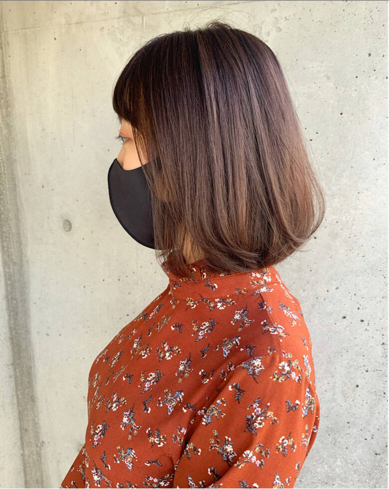 ナチュラル モテボブ ミディアム まとまるボブ Park Salon 南方穂乃花 Hair