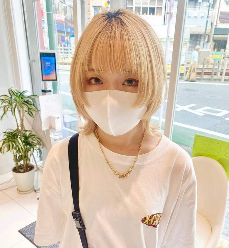 ショート マッシュウルフ ウルフカット ウルフボブ Bassa江古田店 増島七海 Hair