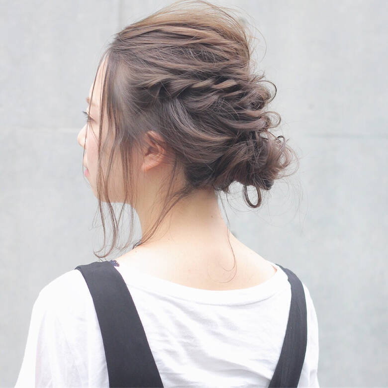 透明感 秋 編み込み ヘアアレンジ Cache Cache Wataru Maeda Hair