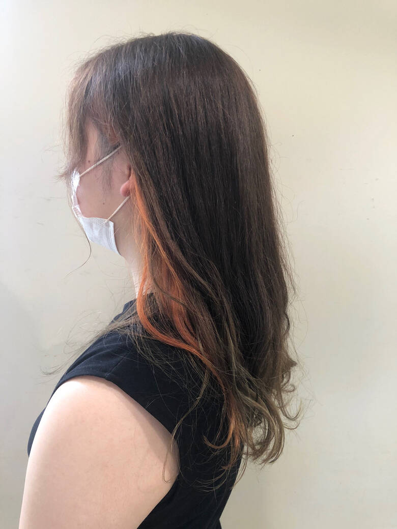 オレンジ オレンジカラー エレガント アクセサリーカラー Lee 枚方店 熊谷大樹 Hair オレンジ オレンジカラー エレガント アクセサリーカラー Lee 枚方店 熊谷大樹 Hair