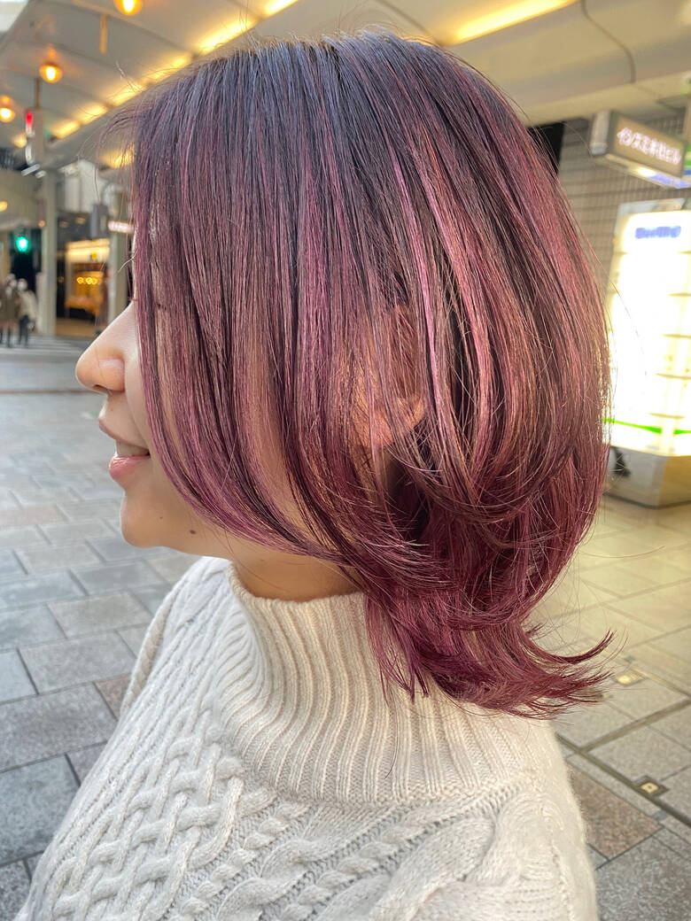 ナチュラル マッシュウルフ ミディアム ウルフ女子 Snob 元橋啓太 6809 Hair