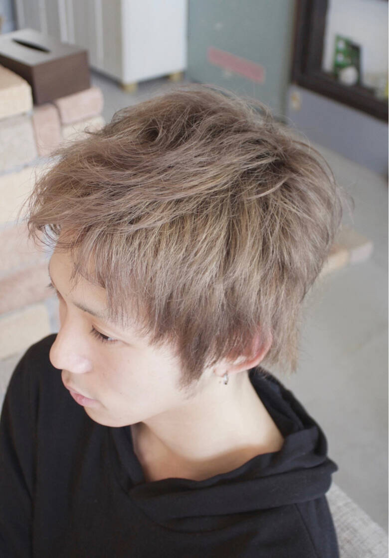 ショート ストリート メンズ ミルクティー Elmo 大西 つねお Hair
