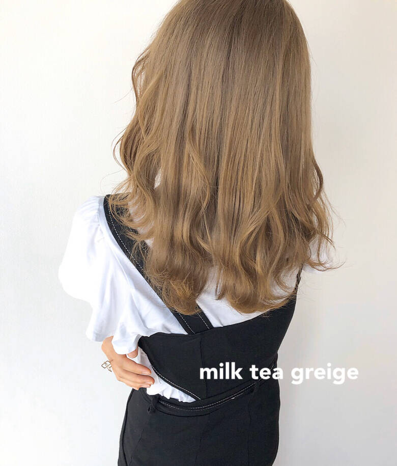 ミルクティーグレージュ ナチュラル ミルクティーベージュ ミルクティカラー Maison De Sisi Hii De Hair