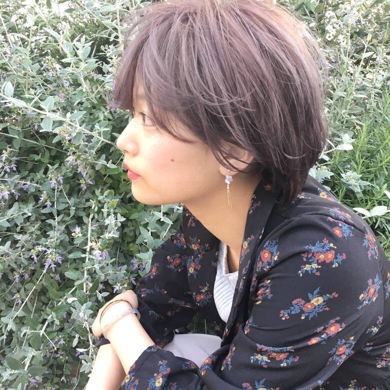 ショートボブ ショート 透明感 おフェロ Ayaka Hair