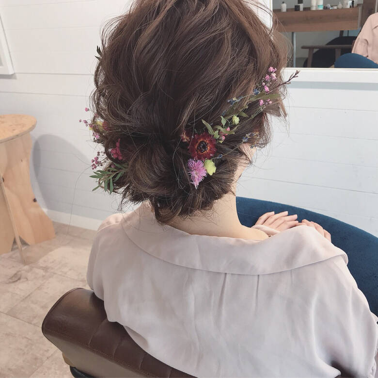 ミディアム 結婚式 謝恩会 デート Liichi リイチ Yuji Liichi Hair