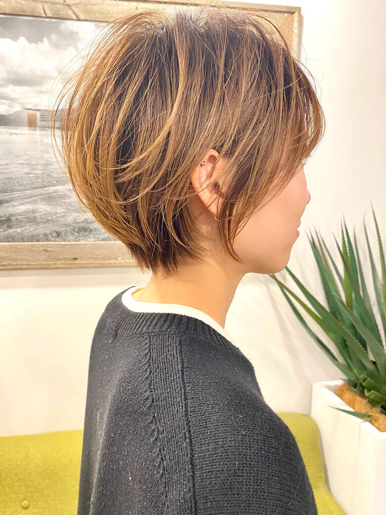 切りっぱなしボブ ショートボブ ベリーショート ショートヘア Aube Hair Lutella 坂本広大 Hair
