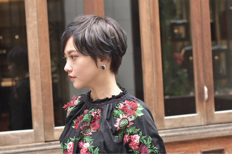 ハイライト 外国人風 ショート ベリーショート Kchiara カワノナオト 福岡美容師 Hair