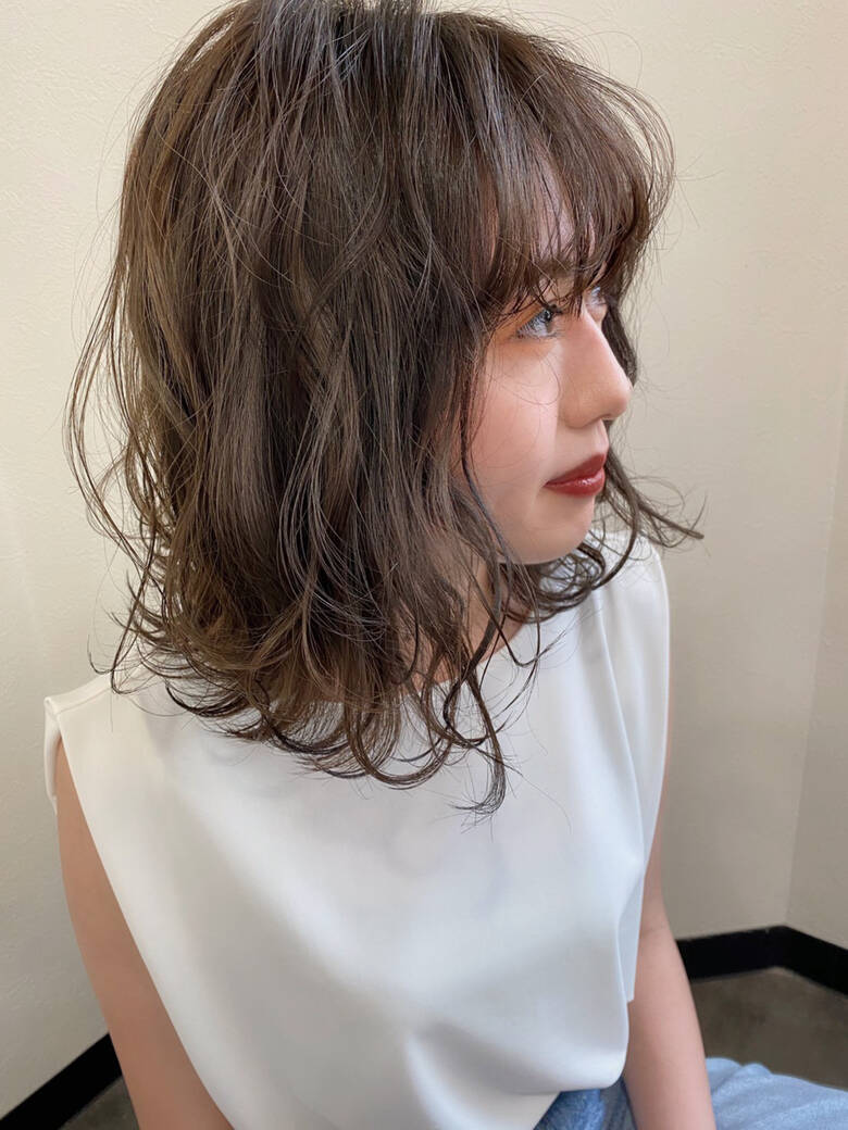 大人可愛い ミント 秋冬スタイル 波巻き Vida Creative Hair Salon 山崎雄太 Hair