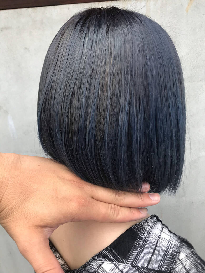 ストリート ブルーグラデーション ブルーアッシュ ボブ Nagon Style Kiminori Sato 6357 Hair