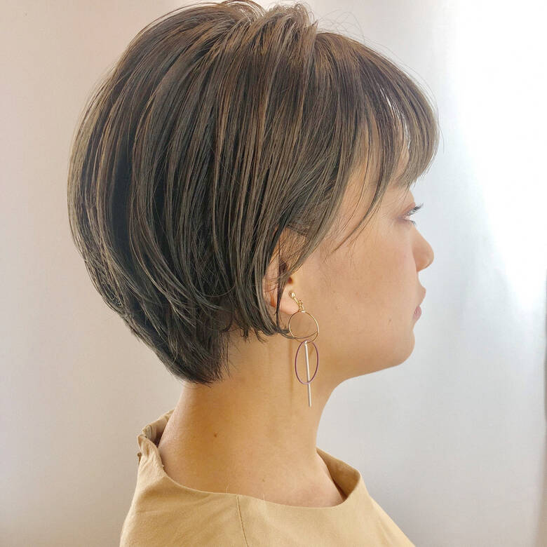 ナチュラル ボブ グレージュ ベージュカラー Moriofrom London 原宿本店 宮本美花 Hair