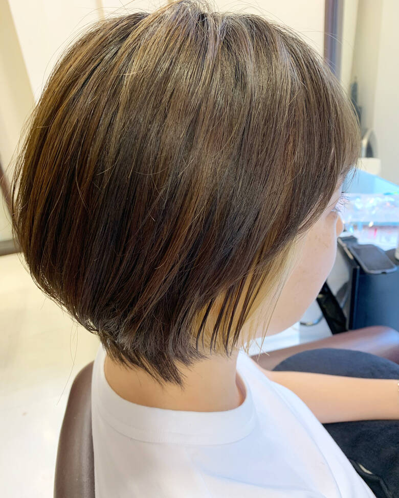 インナーカラー ガーリー ショートボブ ショートヘア ヘアーサロンシェール 栗山 卓也 Hair