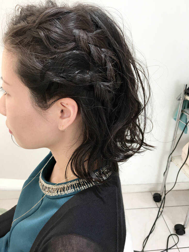 ハーフアップ 簡単ヘアアレンジ ヘアアレンジ 三つ編み Baroque 立川 Newtonグループ 石田裕紀 Hair